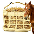 Slow Feed Horse Hay Bag, Heavy Duty Polyester Single Side Feeding Hay Pouch, Easy Hanging Feed Bag for Horse Stall and Trailer