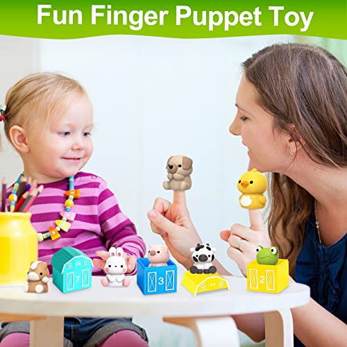 Farm Animal Toys for Toddler 1-3 Year Old, Montessori Toy Gift for Boy Girl | 10 Farm Animal Toys & 10 Barns, Counting, Matching & Sorting Educational Sensory Toys, Christmas Birthday Gift for Baby 1-3 - style: Farm