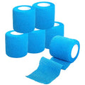 2 Inches Self Adhesive Bandage Wrap Bulk, 6 Pack, Blue | Breathable Self Adhesive Vet Tape for Pets, Stretchy Sports Cohesive Bandage Wrap for Athletic, Wrist and Ankle - color: Blue