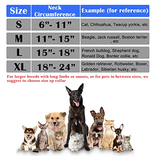 Inflatable Dog Cone Collar for After Surgery, Doggie Neck Blow up Donut Recovery ECollar, Soft Adjustable Dog Cone for Small Medium Large Dogs and Cats - color: Yellow/Pink Cheese, size: Small (Neck: 6"-11")