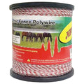 Fence Rope,Upgraded Electric Fence Polywire,6 Stainless Steel Strands for Reliable Conductivity and Rust Resistance UV Resistant,3366 Feet/1026 Meters,Red and White Color - size: 3366Feet