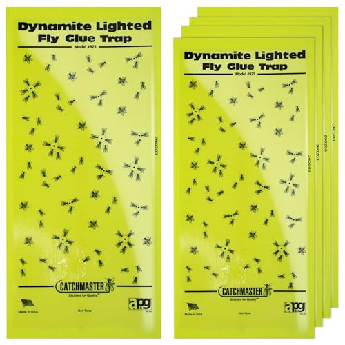 Catchmaster Pro Series Flying Insect Light Trap Replacement Board 5-PK, UV Light Fly Trap Refill, Adhesive Glue Boards, Bug Catcher, UV Lamp Mosquito Catcher, Home & Garage Pest Control - style: 911 Replacement Boards