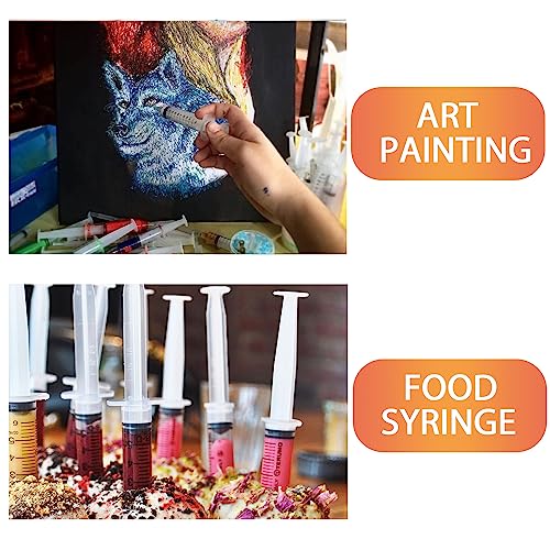 10mL Syringe for Liquid, Food, Oral, Scientific Labs, Measurement, Dispensing, Press-In Adapter, Craft, Big Tip with Cap- 10 Pack 10ml Syringes with tsp & mL Measurement (10ml-TSP, 10) - style: 10 ml-tsp