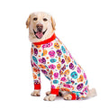 Dog Surgery Recovery Suit Female Male for Dogs After Surgery Medium Large Dogs Onesie Dog Pajamas Pjs Clothes (White Halloween, 28 (Chest 26.77 in | Backlength 18.11)) - color: White Halloween, size: 28 (Chest 26.77 in | Backlength 18.11)