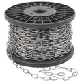 100 FT Stainless Steel Hanging Chain, 1/16" Metal Chain Roll, Jack Chain for Hanging Lightts, Plants, Signs & DIY Projects (with Spool) - size: 100 FT 1/16"