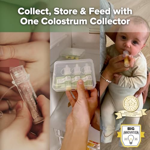 haakaa Colostrum Collector Kit 4ml/6pcs & Steriliser Bag & Ice Brick Combo | World-first design, 3-in-1 Collector, Safe food-grade silicone-BPA Free, Ready-to-use pack,Replace disposable syringes