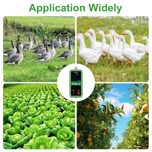 EF-07, 10KV Electric Fence Charger, 5 Miles 1 Joules Pulse Energy | Waterproof Electric Fence Kit for Livestock & Farm Needs, Supply for Animals, Pets, Poultry, Ranches and Gardens Protection