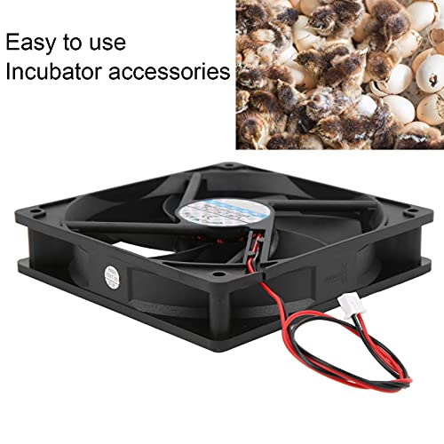 Incubator Fan 12V Incubator Exhaust Fan Low Noise High Power Motor | Ventilation Fan for Poultry Farms Hatcheries Greenhouse - style: Upper fan