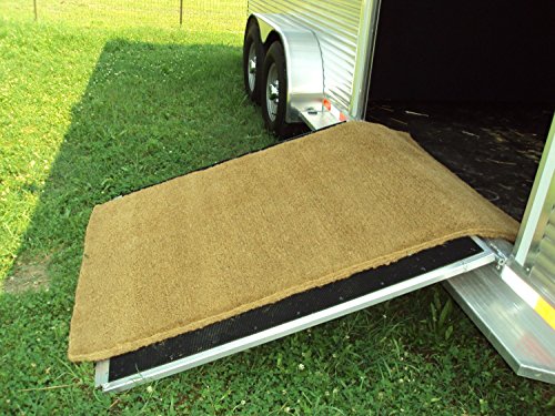 Horse Van Natural Coco Coir Mat (3' x 4') - Heavy Duty, High Traction, Woven Backed Coconut Fiber for Trailers & Ramps - size: 3' x 4'