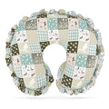 Ruffled Nursing Pillow Cover, Removable Stretchy Case for Breastfeeding Pillows, Ultra Soft and Breathable Feeding Pillow Slipcover with Modern Design Lace for Infant Girls Boys, Mallard Duck