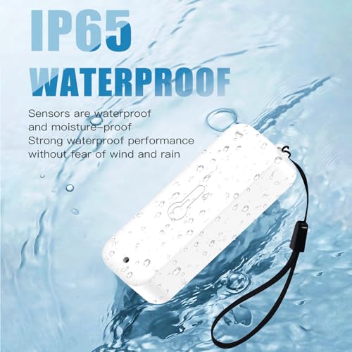 WiFi Hygrometer Thermometer Indoor Outdoor: Smart Temperature and Humidity Sensor with App Notification and Data Storage, 150m Range, Compatible with Alexa, 4 Sensors +1 Base Station - color: 1Base Station+4 Sensors