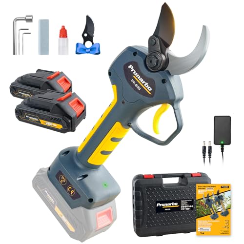 40mm 1.6inch Cordless Electric Pruning Shears for Orchard Pruning | Includes 2×2000mAh Batteries, Compatible with Makita battery, Brushless Electric Pruner for Fruit Trees, Vineyards, Gardens - style: PR-E40