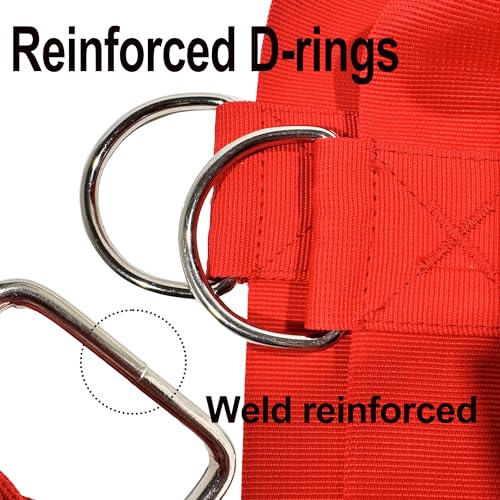 Calf Sling for Weighing, Lamb Weighing Sling, for Weight Small Animal, Livestock Sling for Calves, Lambs, Alpacas, Goats-Newborn & Small Animals Weighing Harness (Red) - color: Red
