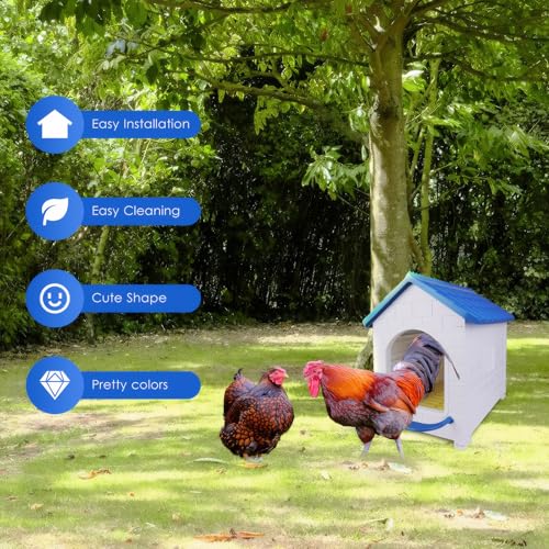 Waterproof Chicken Nesting Boxes for Chickens, Nesting Box for Laying Eggs, Washable Nesting Pad, Wall or Ground Mounted, Indoor & Outdoor Laying for Chicken, Duck, Rabbit, Poultry (1 Pack)