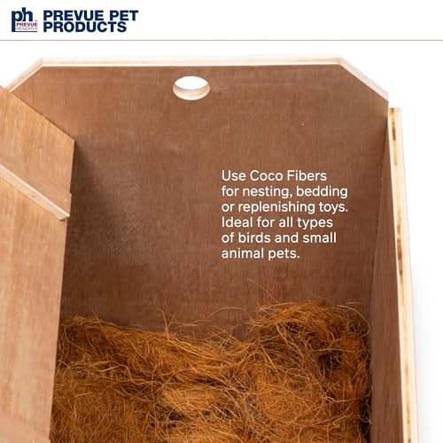 Prevue Pet Products Small Animal Coco Bed Fibers 2.5 lbs | 100% Natural Sterilized Coconut Fiber to Nest, Ideal for Bedding & Replenishing Toys