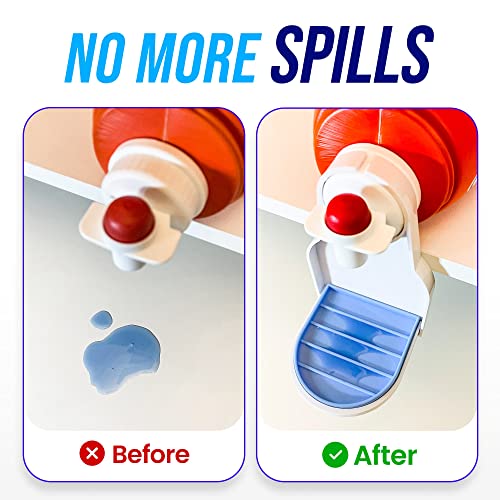 Simplation [2 Pack] Laundry Detergent Cup Holder, Detergent Drip Catcher | (Upgraded Drip Tray) No More Mess or Leaks, Laundry Detergent Cup Holder, Drip Catcher - style: Grip Style