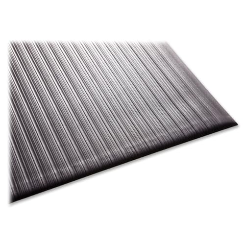 Guardian Air Step Anti-Fatigue Floor Mat, Vinyl, 2'x3', Black, Reduces fatigue and discomfort, Can be easily cut to fit any space - size: 36"L x 24"W x 0.4"Th