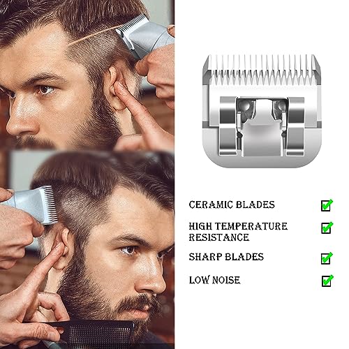 Replacement Blades set compatible with Oster Classic 76/Andis dog Clippers | Includes 7 detachable blades，Cut Length 1/150" to 1/2"，7 Pack - color: 0.5MM-13MM(7 PACK)