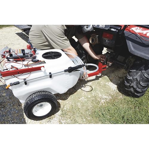 NorthStar 21-Gallon Tow-Behind Boom/Spot Sprayer, 2.2 GPM, 12V, 70 PSI | NSQ on-demand pump, Spring-loaded breakaway boom, Wide-area coverage, Targeted spot application, ATV/lawn tractor towing - size: 21 Gallon