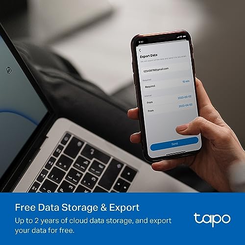 Tapo Smart Temperature and Humidity Sensor, Requires Tapo Hub, T310 | White, High-Accuracy Swiss-Made Sensor, Real-Time Notifications, Free Data Storage, Long-Lasting Performance