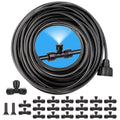 Misting Cooling System,Misters for Outside Patio, 65.6FT (20M) DIY Misting System Outdoor Misters for Patio Cooling Water Misters for Cooling Outdoor for Porch Trampoline Garden Watering Greenhouse