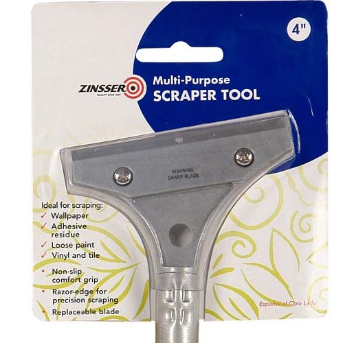 Rust-Oleum Zinsser 98014 4-Inch Long-Handle Scraper Tool (Pack of 6) - size: 4" x 2" (Pack of 6)