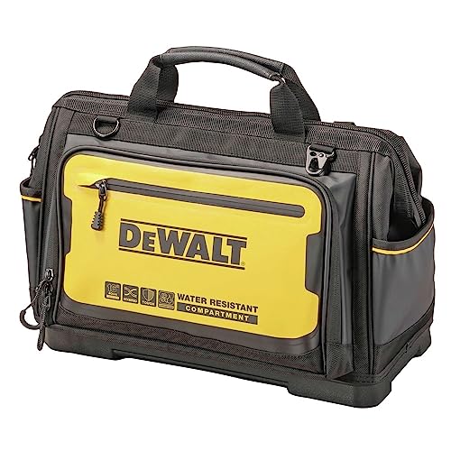 DEWALT Tool Bag, Water Resistant, Hard Bottom, 16-inch, Professional Tool Tote (DWST560103) - style: 16" Open Mouth Tool Bag