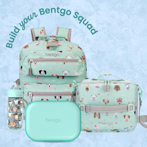 Bentgo Chill Kids 4-Compartment Bento Box Leakproof Lunch Box | Built-In Ice Pack, 3.3 Cup Capacity, BPA-Free, Microwave & Dishwasher Safe Tray, Ideal for Ages 3–7 (Aqua) - color: Aqua