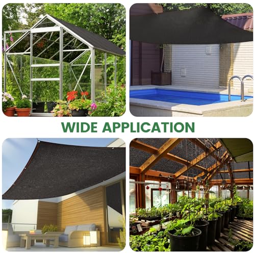 70% Shade Cloth, 14FTx20FT HDPE Mesh Tarp with Reinforced Grommets, Outdoor Sun Shade Net for Greenhouse, Plants, Garden, Pergola, Patio, Chicken Coop (14FT*20FT) - size: 14FT*20FT