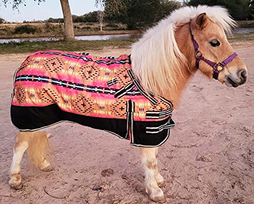 CHALLENGER 1200D Miniature Weanling Donkey Pony Horse Foal Winter Blanket - color: Desert Aztec, size: 36 Inches