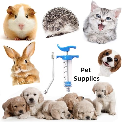 1 Pcs Goats Feed water filler, Drench Nozzle, Reusable, Adjustable Dosage, for Cattle, Sheep, Goats, Horse, Pig, Dog Supplies (Blue 10ml) - size: A (10ml)