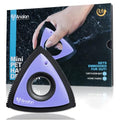 Analan Mini Pet Hair Remover for Car Detailing Dog Hair Tool Brush(Purple) | Deep Cleaning, Reusable Rubber, Gentle on Fabrics, Triangle Design For Car Interiors, Couch, Rugs, Carpet, Mats & Furniture - color: Purple