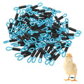 M METERXITY 100-Pack Adjustable Chick Leg Bands, 1.38" x 0.2" Polyester Chicken Leg Brace for Chicks/Ducks/Birds [Blue] Poultry Leg Bands - color: Blue