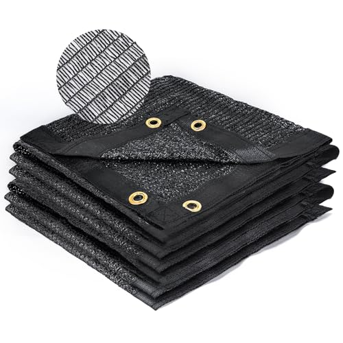 Kesfitt 40% Shade Cloth 6.5x10 ft, Breathable HDPE Mesh Sun Shade Tarp for Garden & Greenhouse, UV Resistant Outdoor Shade Fabric with Copper Grommets for Plants, Patio, Yard - size: 6.5frx10ft, style: 40% Shading Rate