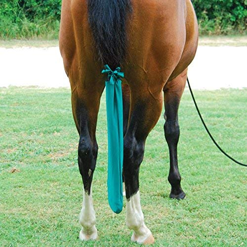 Sleazy Sleepwear Tie Tail Bag | Braided Tail Protection w/Stretchy Ties | Rugged Lightweight Breathable Slip-On Horse Guard, Royal - color: Royal