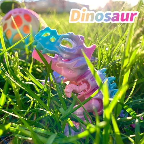 5 Pcs，12" 3D Printed Rainbow Dragon Eggs,Dinosaur Egg,Crystal Dragon Toys,Snake Eggs, Animals,Fidget Toy,Desk Executive Toy，Easter Eggs Basket Stuffers,Toys for Boys Kids Teen 5-7 4-6 8-12 - color: Pp-05