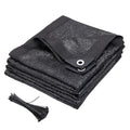 8x10 FT Shade Cloth for Garden, 90% Sun Shade Covers Black, UV Resistant Shade Tarps for Outdoors, Patios, Balcony, Plant, Chicken Coop, Dog Kennel - size: 8x10FT