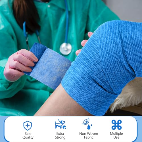Treela 36 Pcs Self Adherent Bandage 4" X 5 Yard Wrap Breathable | Cohesive Bandage Elastic Adhesive Tape for Stretch Athletic Sports Wrist Ankle - color: Various Colors, size: 4" X 5 Yard