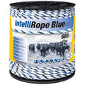 Premier 1 IntelliRope® Blue Electric Fence Rope – 6mm, 660 ft | 3 tinned copper + 3 SS filaments. Superior Conductivity. Blue filaments visible to animals. For horses, cattle & sheep. - size: 660' Spool