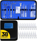 Dissection Kit Durable 38-Piece for Medical & Veterinary Students | Stainless Steel Biology Lab Anatomy Dissecting Set with Scalpel Blades - Case, 18 Reusable Tools & 20 Blades