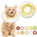 Cat Cone Collar Soft, Adjustable Cat Recovery Cone (Egg, S) | Stop Licking, Cute Kitten Donut Collar After Surgery, Elizabethan Collars for Kittens, Lightweight Cats Neck Cones - color: Egg, size: Small