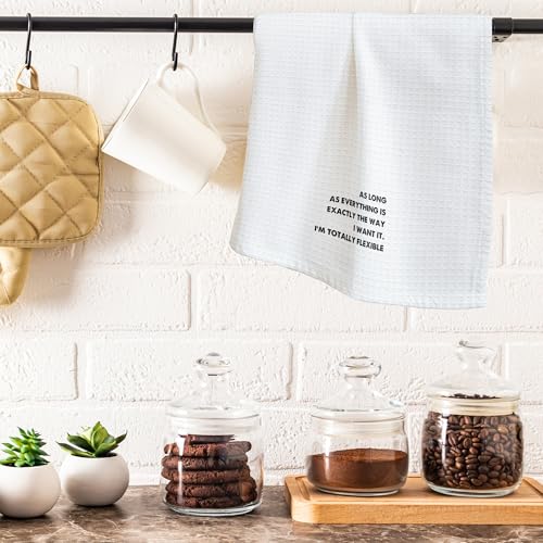 Kitchen Towels-As Long As Everything is Exactly The Way I Want lt I'm Totally Flexible-16 x 24 Inches Kitchen Hand Dish Towels-Decorative Absorbent Fast Drying Home Dishcloth-Gifts For Friends-A16 - color: I'm Totally Flexible