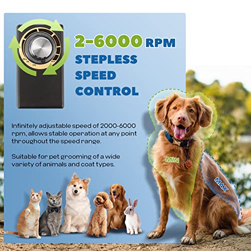 Pet Grooming Clippers 200W, Stepless Speed Control & Low Noise< 50db - size: 200W