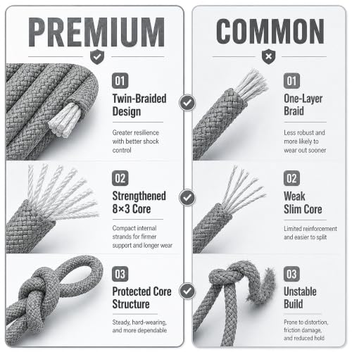 Braided Polyester Arborist Rope (3/8 inch X 100 feet) High Strength Bull Rope for Tree Work Truck Securing Camping Swing, Gray - color: Gray
