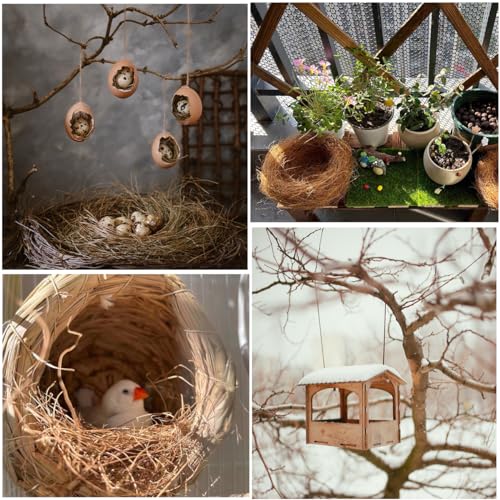 Natural Mixing Bird Nesting Materials,4 Kinds of Material Professional Ratio Matching Nesting Material Pads for Bird,Bird Nesting Material for Budgie,Parrot,Finche,Canaries,Other Birds（2.8oz/80g） - style: 2.8oz/80g
