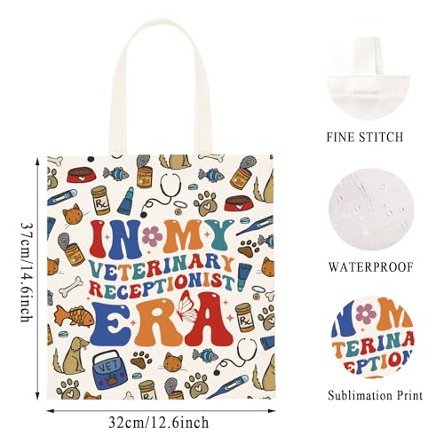 WCGXKO Vet Receptionist Gift Veterinarian Gift Vet Tech Gift In My Veterinary Receptionist Era Animal Rescue Gift