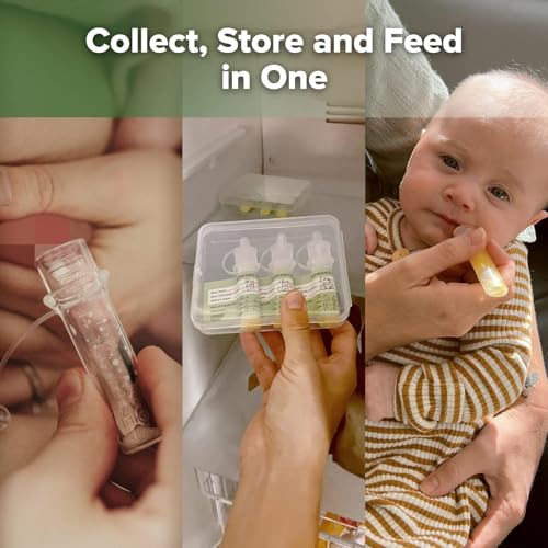 Haakaa Silicone Colostrum Collectors Set with Clear PP Storage Case 4 ml, 6 PK