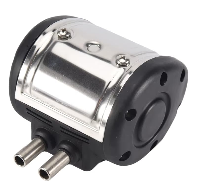 Pneumatic Pulsator for Cow Milker Machine, Upgraded 2 Stainless Steel Exits Milking Machine Pulsator Replacement, 50-180 ppm Pulsation Speed Adjustable,60/40 Ratio Milker Accessories
