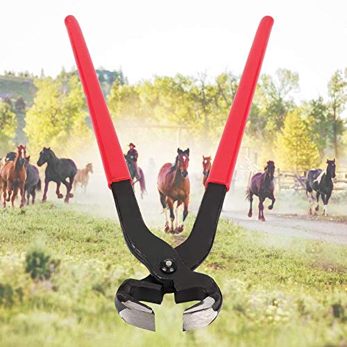 16in Steel Hoof Nipper Trimmer Cutter, Horse Shoeing Nail Cleaning Tool, Easy to Use, Anti-Wear, 45# Sturdy Steel Material, for Professional Farriers and Horse Owners