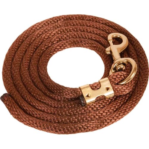 Mustang Poly Lead Rope 9ft. with Bolt Snap - color: Brown